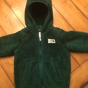 Toddler North Face fuzzy fleece jacket! 3T EUC!